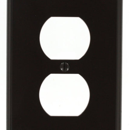 Leviton 1-Gang Duplex Receptacle Wallplate, Midway