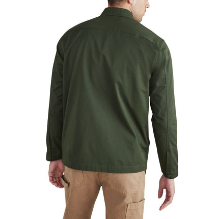 Dockers Mens Regular Fit Shirt Jacket, Duffel Bag Green, XXL
