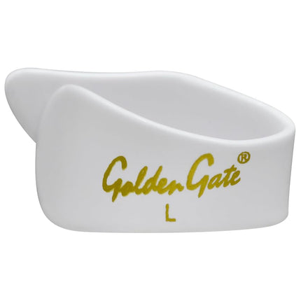 Golden Gate GP1-4W Thumb & Finger Pick Pack – Stainless Steel/White – Large