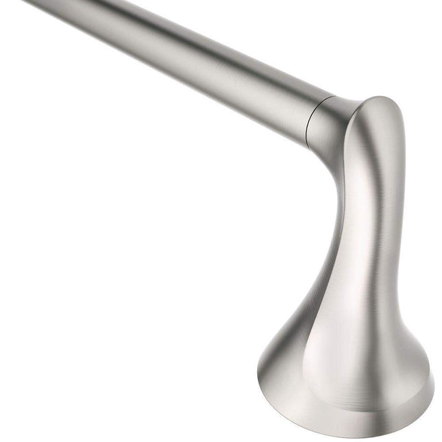 Barre porte-serviettes Moen Darcy de 45,7 cm avec Press and Mark en nickel brossé