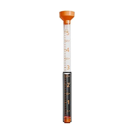 Taylor Precision Products 5288565 ClearVu Rain Gauge, Orange