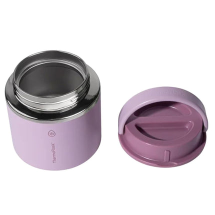 ThermoFlask 20 oz Insulated Food Jar, Leakproof Stainless Steel Food Containers, 2-Pack (Pink & Purple)