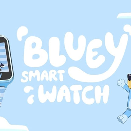Accutime Bluey Kids Smartwatch with Camera, Games, Pedometer and Audio Recorder for Creative Play and Learning, 1.5" Touchscreen, Blue, Fits 5.5"-8.0" Wrists, for Boys and Girls Ages 3+, Bluey Smart