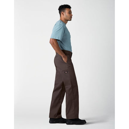 Dickies Men's Loose Fit Double Knee Work Pants, Dark Brown, 30W x 30L