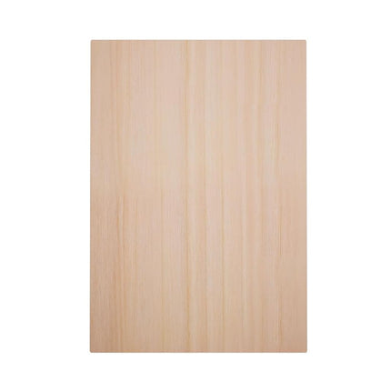 4 1/2"W x 6 1/2"H x 1"P Americraft Solid Hardwood Stain Grade Smooth Plinth Block with Squared Edge, Cherry