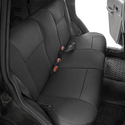 Rough Country Neoprene Seat Covers for 97-01 Jeep Cherokee XJ w/Detachable Headrests - 91023, Black