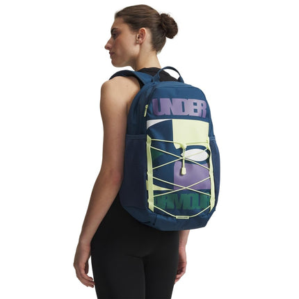 Under Armour Hustle Sport 6.0 Backpack, (498) Wham Blue / Wham Blue / Fade Green, One size, Hustle Sport 6.0 Backpack