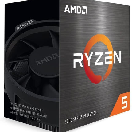 AMD Ryzen 5 5500 Processor (6 cores/12 threads, 65W DTP, AM4 socket, 19 MB cache, up to 4.2 GHz max boost, wraith stealth cooler)