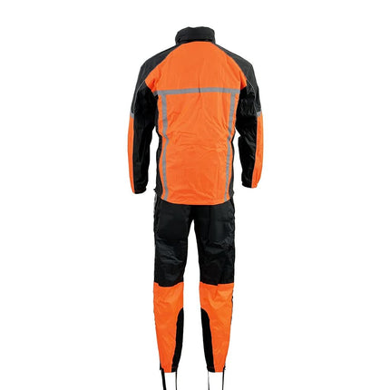 Milwaukee Performance Men's Water Resistant Rain Suit with Reflective Tape (Orange, XX-Large)