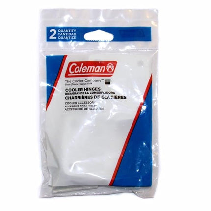 Coleman Cooler Replacement Hinges (2-Pack), Perfect Fix for Damaged Hinges, Includes 2 Durable Plastic Hinges & 8 Mounting Screws, Suitable for Assorted Cooler Models