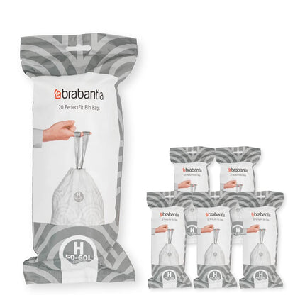 Brabantia 138782 PerfectFit Bin Liners Multipack (