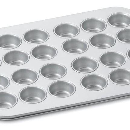 Cuisinart AMB-24MMP Chef's Classic Nonstick Bakeware 24-Cup Mini Muffin Pan, Silver