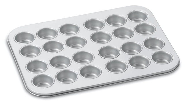 Cuisinart AMB-24MMP Chef's Classic Nonstick Bakeware 24-Cup Mini Muffin Pan, Silver
