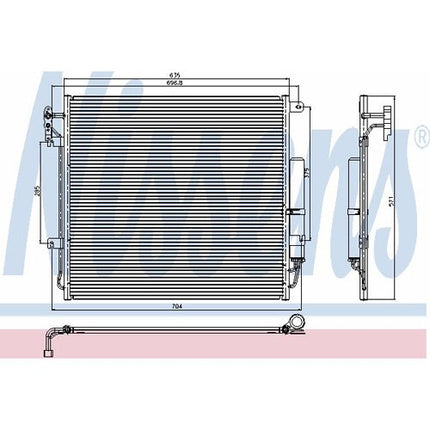 Nissens 94839 Condenser, air conditioning