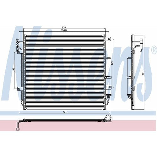 Nissens 94839 Condenser, air conditioning