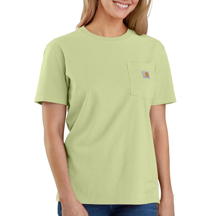 Carhartt Women’s Loose Fit Heavyweight Short-Sleeve Pocket T-Shirt, Early Spring, S