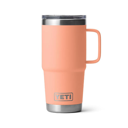 YETI Rambler 20 oz Travel Mug, Stainless Steel, Vacuum Insulated with Stronghold Lid, Lowcountry Peach