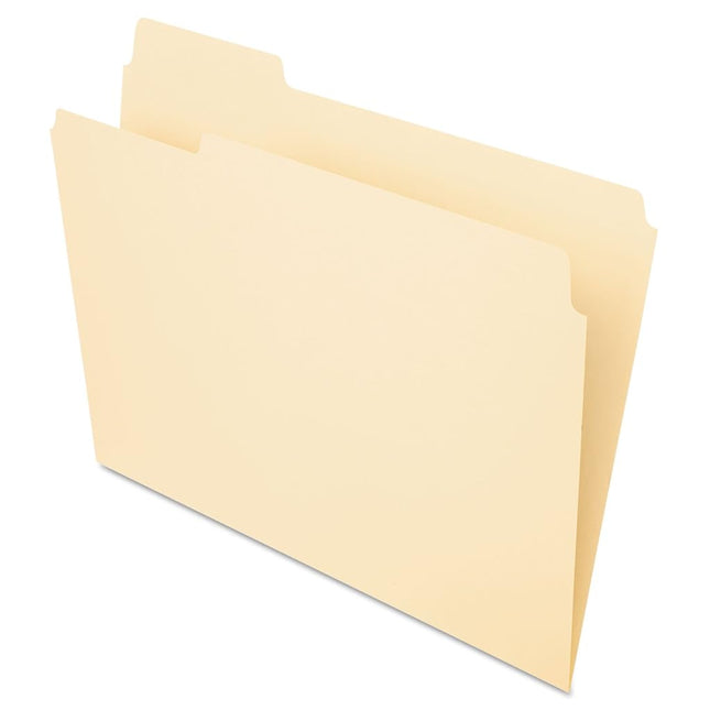 Pendaflex Essentials File Folders, Letter Size, 1/3 Cut, Position 1, Manila, 100 per Box (752 1/3-1)