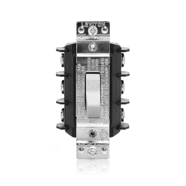Leviton MS303-DSW 30 Amp, 600 Volt, Pole, 3 Phase 