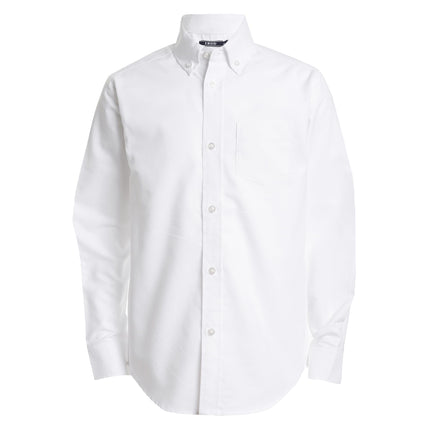 IZOD Boys' Long Sleeve Solid Button-Down Collared 