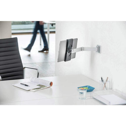 Durable Aluminium Tablet Wall Arm Mount - Universal Bracket for 7-13" iPad, Samsung, Surface & More - Anti Theft Lock & Rotatable 360° - Shelf Mounted Pro Holder
