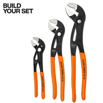 Klein Tools D5057B 7-Inch Quick-Adjust Klaw Pump Pliers, Compact Design with V-Jaw and Hardened Teeth for Maximum Torque