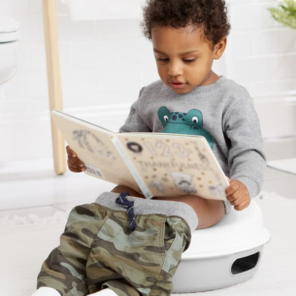 Skip Hop Go Time Multi-Stage 3 in 1 Potty Seat, White/Grey