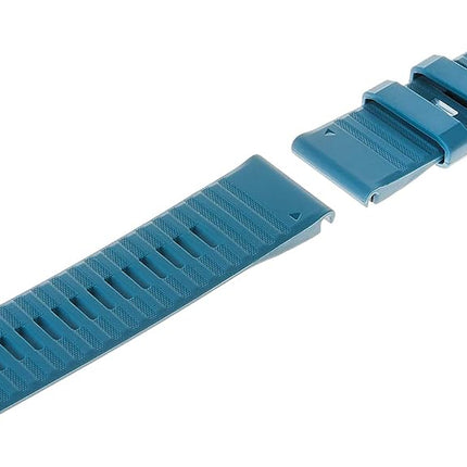 Garmin 26mm QuickFit watch band, Silicone, Lakeside Blue