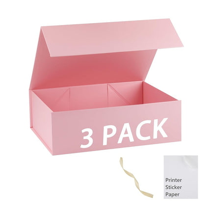 MUMUPACK Pink Gift Box,19x16x6 Extra Large Gift Bo