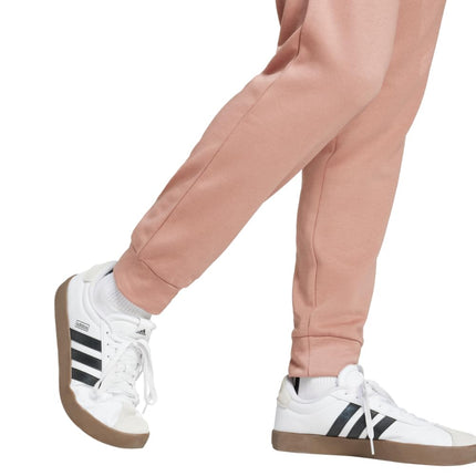 adidas Mens Essentials Feel Cozy Fleece Pants, Warm Clay/White, X-Large Tall