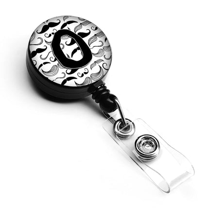 Caroline's Treasures Letter O Moustache Initial Retractable Badge Reel, Multicolor (CJ2009-OBR)