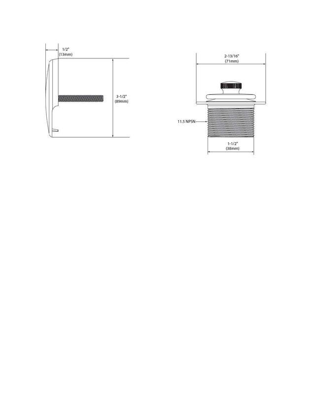 Moen T90331WR Push-N-Lock Tub and Shower Drain Kit with 1-1/2 Inch Threads, Wrought Iron