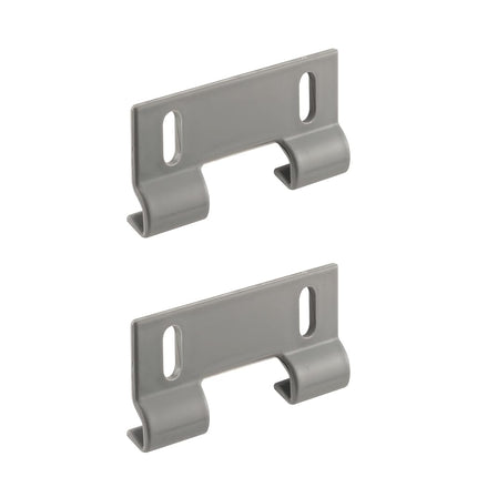 PRIME-LINE M 6191 Bottom Mount Door Hook Guide, Gray, 3" L x 1-1/2" W x 5/8" D