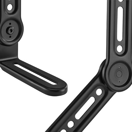 Monoprice Soundbar TV Mounting Brackets, Adjustable Arms for max 90‑in TV with L‑Shaped Brackets, Fits Most Soundbars Up to 33lbs., Easy Installation