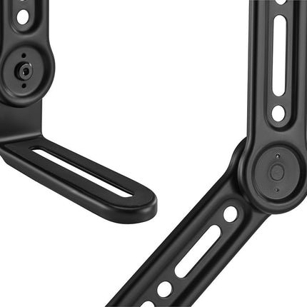 Monoprice Soundbar TV Mounting Brackets, Adjustable Arms for max 90‑in TV with L‑Shaped Brackets, Fits Most Soundbars Up to 33lbs., Easy Installation
