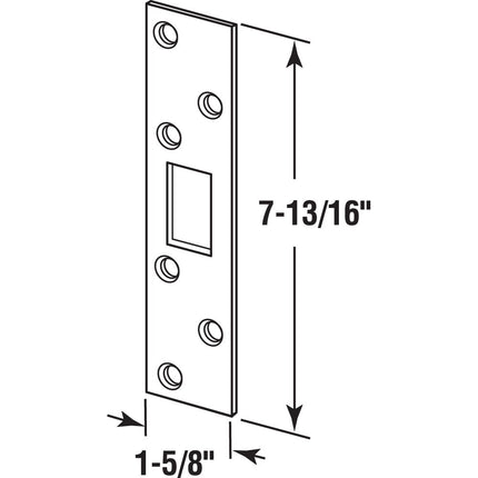 Defender Security U 9425 Deadbolt Strike, Brass, Pack of 1