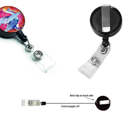 Caroline's Treasures 8360BR Pelican Retractable Badge Reel, for Nurses ID Badge Holder with Clip Retractable Employee Badge Holder,