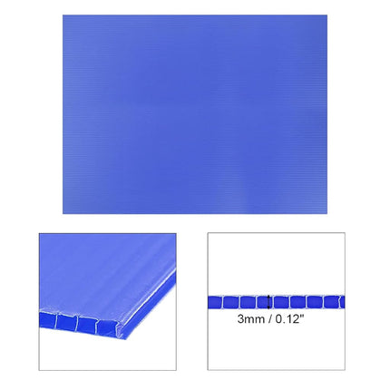 uxcell Corrugated Plastic Sheets,3mm Blue Blank Yard Lawn Signs,12 Inch x 16 Inch,Waterproof Sign Blank Board 5pcs