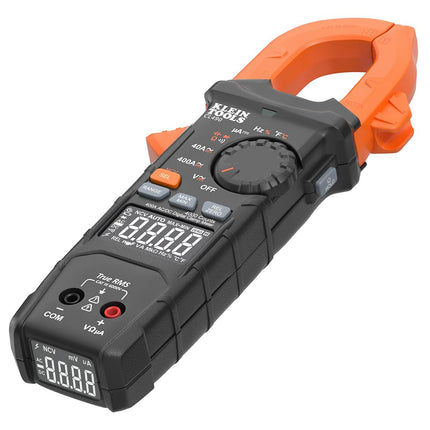 Klein Tools CL490 AC/DC Digital Tang Meter with TRMS, Dual Display, Auto-Ranking, Current, Voltage, Resistance, Continuity, NCVT Detection and Reverse Contrast LCD
