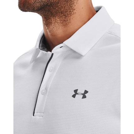 Under Armour Tech Men's Polo Shirt,White/Graphite,X-Large