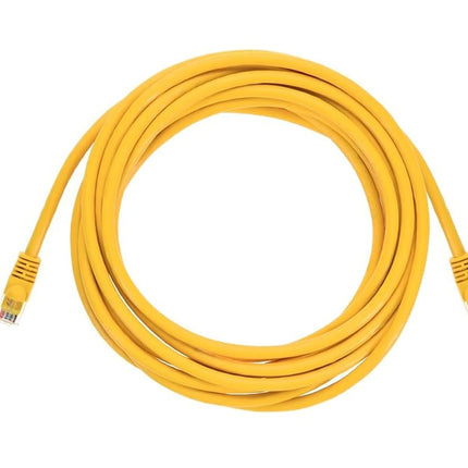 Monoprice 102148 14-Feet 24AWG Cat5e 350MHz UTP Bare Copper Ethernet Network Cable, Yellow (102148)