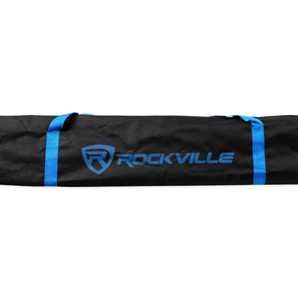 Rockville Par de soportes de altavoz de DJ PA tipo trípode + funda de transporte negros RVSS2