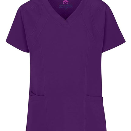 Natural Uniforms Womens Cool Stretch Jogger Scrub Set with Regular and Petite Sizes, Eggplant, XXL