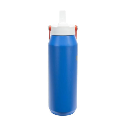 PUMA unisex-adult 32oz Insulated Stainless Steel Water Bottle With Carry Handle, Team Royal/Red, One size