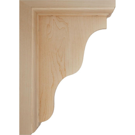Ekena BKT03X05X07HAMA 3-Inch Width x 5-Inch Depth x 7-Inch Height Hamilton Traditional Bracket - Maple