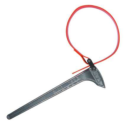 KLEIN TOOLS S18HB Strap Wrench, Adjustable Grip-It Strap Wrench Adjusts 3 to 10-Inch, 18-Inch Handle