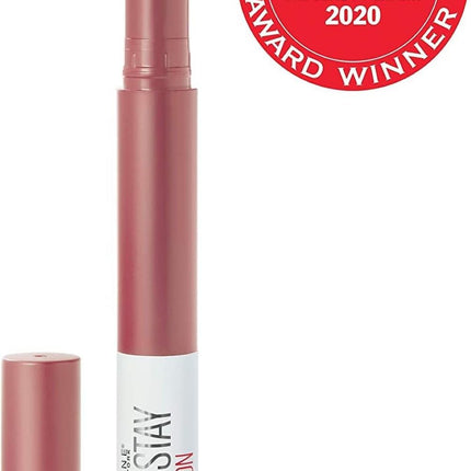 Maybelline New York, Lipstick, Matte & Smudge-Free, Superstay Crayon Ink, 12g, Lead The Way