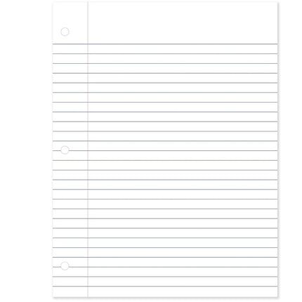 Mead Loose Leaf Paper, Filler Paper, Wide Ruled, 400 Sheets, 10-1/2" x 8", 3 Hole Punched, 1 Pack (150036-ECM)