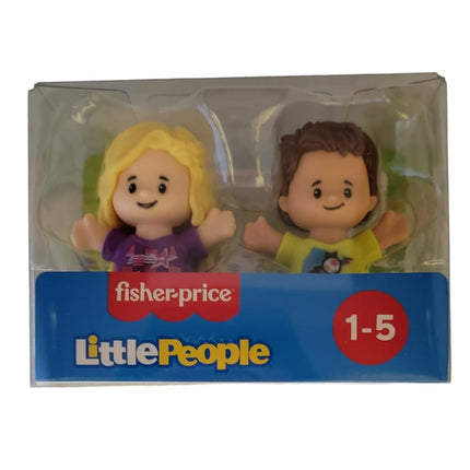 Fisher-Price Little People Toddler Soccer Sports Friends 2 Pack Boy Girl Figure Set