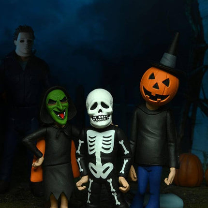 NECA - Halloween 3 Toony Terrors Trick Or Treaters 6 Action Figure 3Pk, Wie Abgebildet